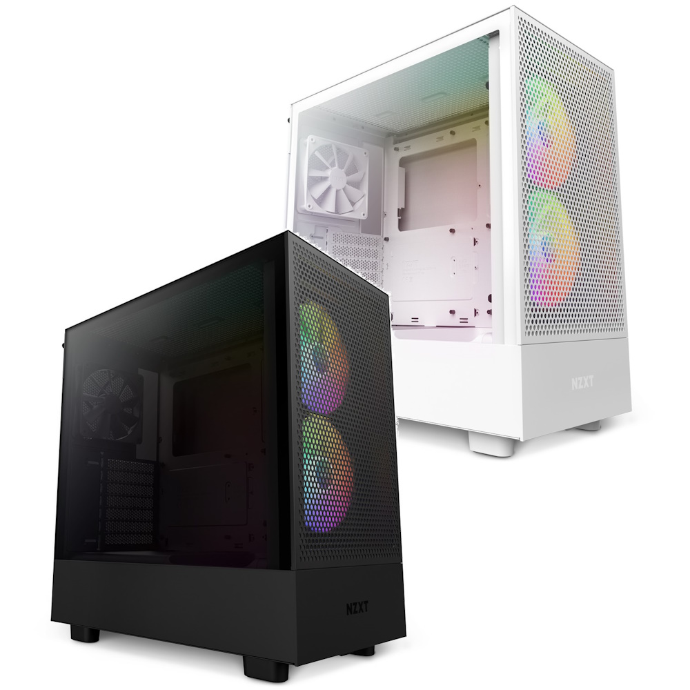 Amazon | NZXT H6 Flow RGB White ミドルタワーケース | NZXT